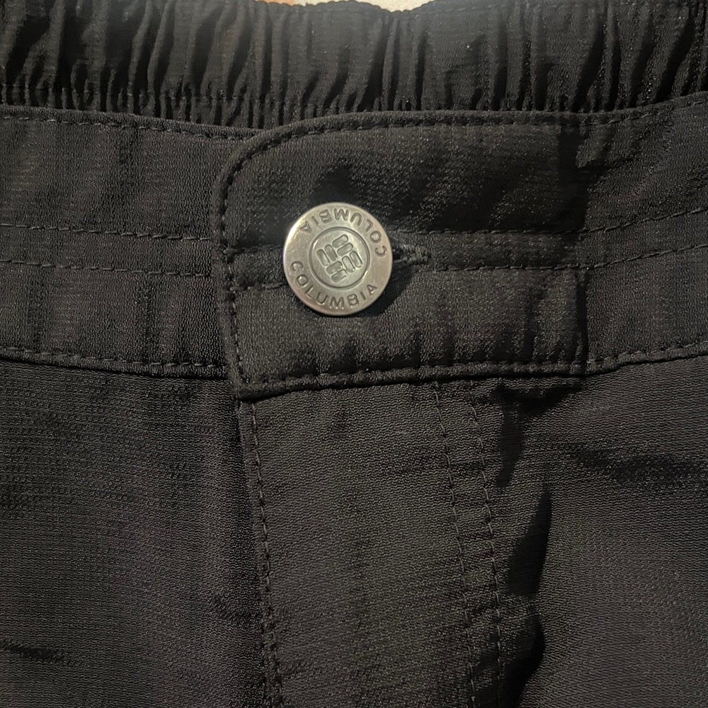 Columbia Jet Black Elastic Waist Pants 8 short
